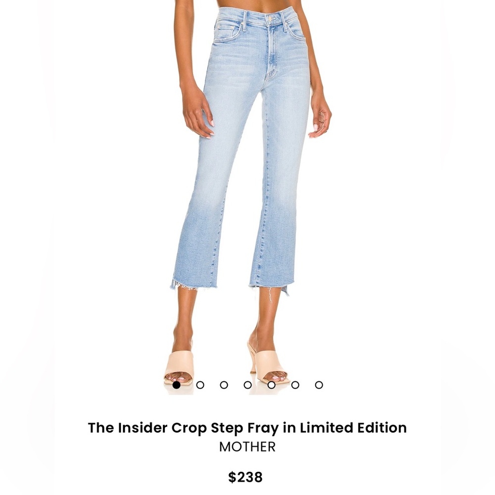 MOTHER The Insider Crop Step Fray in Limited Edition